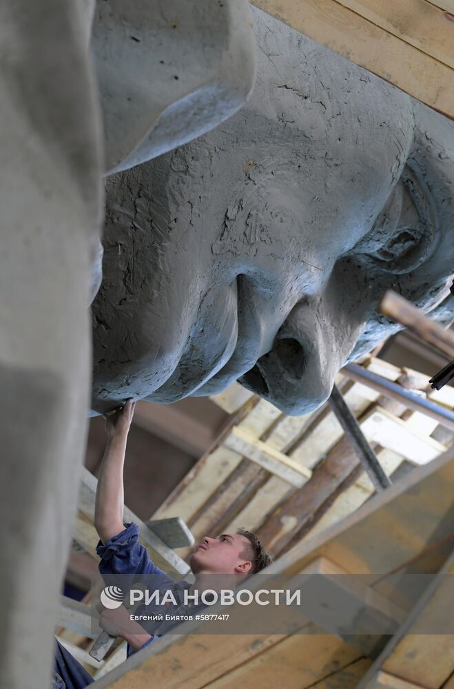 Изготовление фигуры солдата для Ржевского мемориала