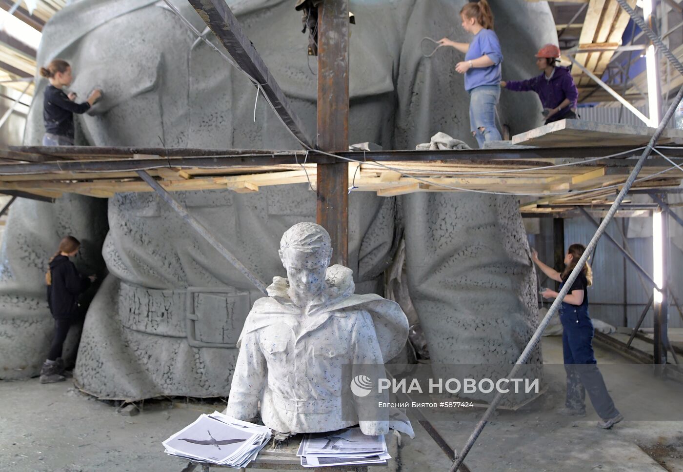 Изготовление фигуры солдата для Ржевского мемориала