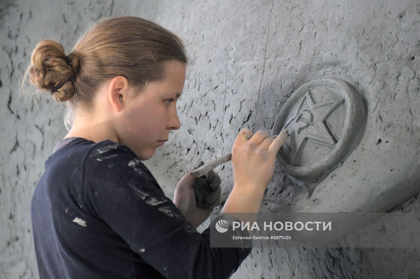 Изготовление фигуры солдата для Ржевского мемориала