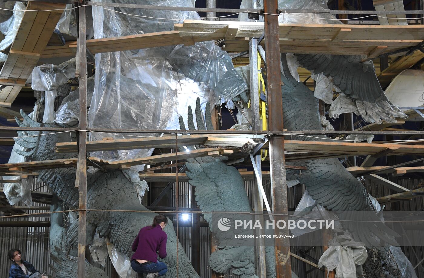 Изготовление фигуры солдата для Ржевского мемориала