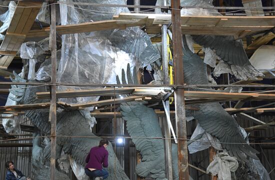 Изготовление фигуры солдата для Ржевского мемориала