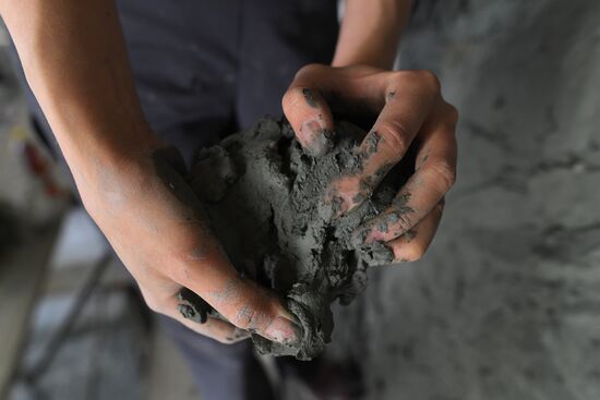 Изготовление фигуры солдата для Ржевского мемориала