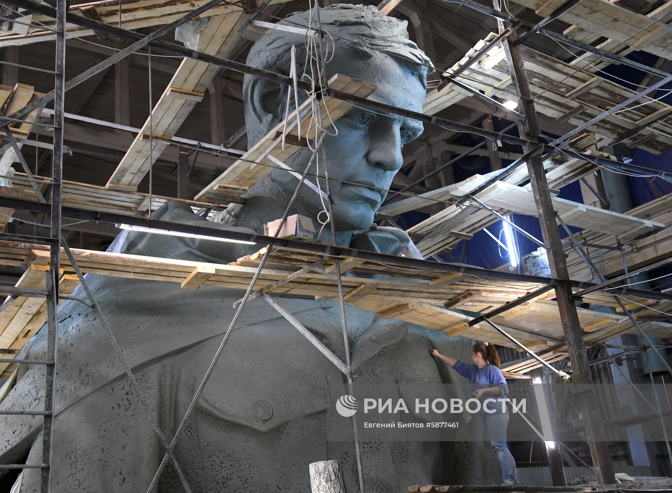 Изготовление фигуры солдата для Ржевского мемориала