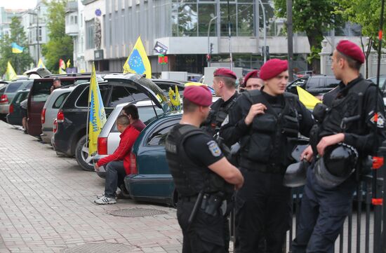 Акция протеста автомобилистов в Киеве