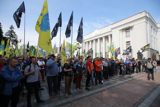 Акция протеста автомобилистов в Киеве