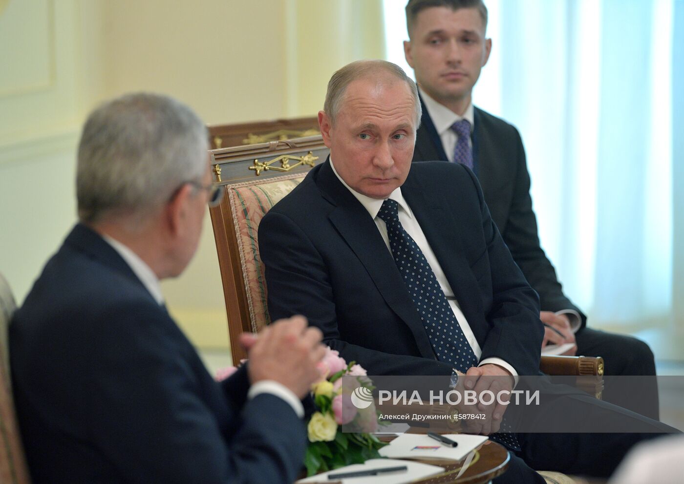 Встреча президента РФ В. Путина с президентом Австрии А. ван дер Белленом