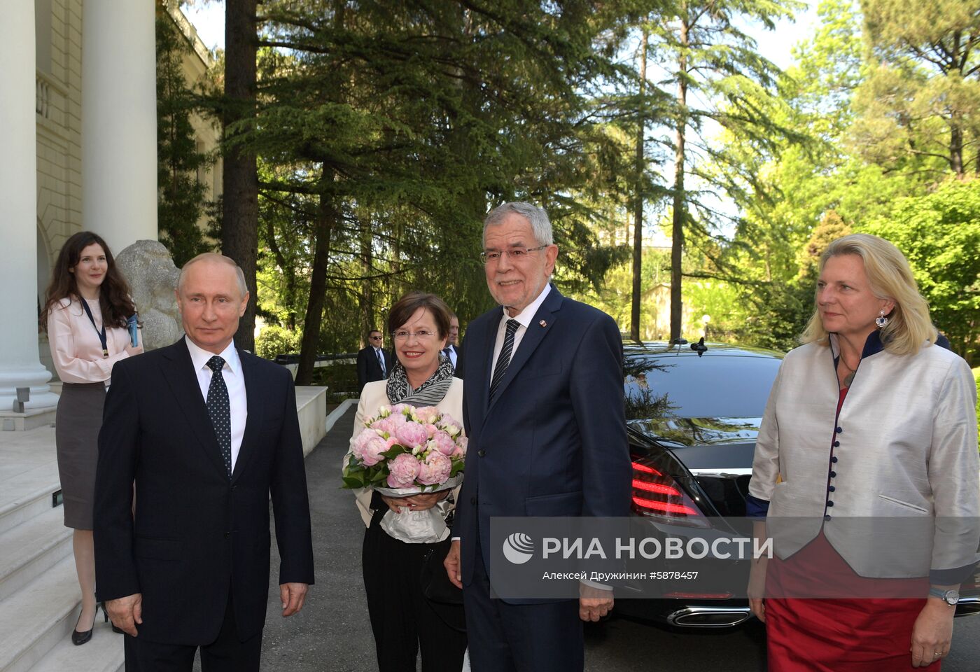 Встреча президента РФ В. Путина с президентом Австрии А. ван дер Белленом