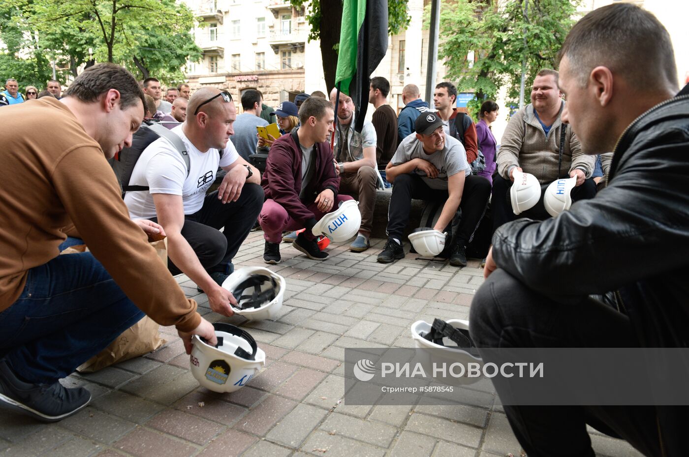 Акция протеста шахтеров в Киеве