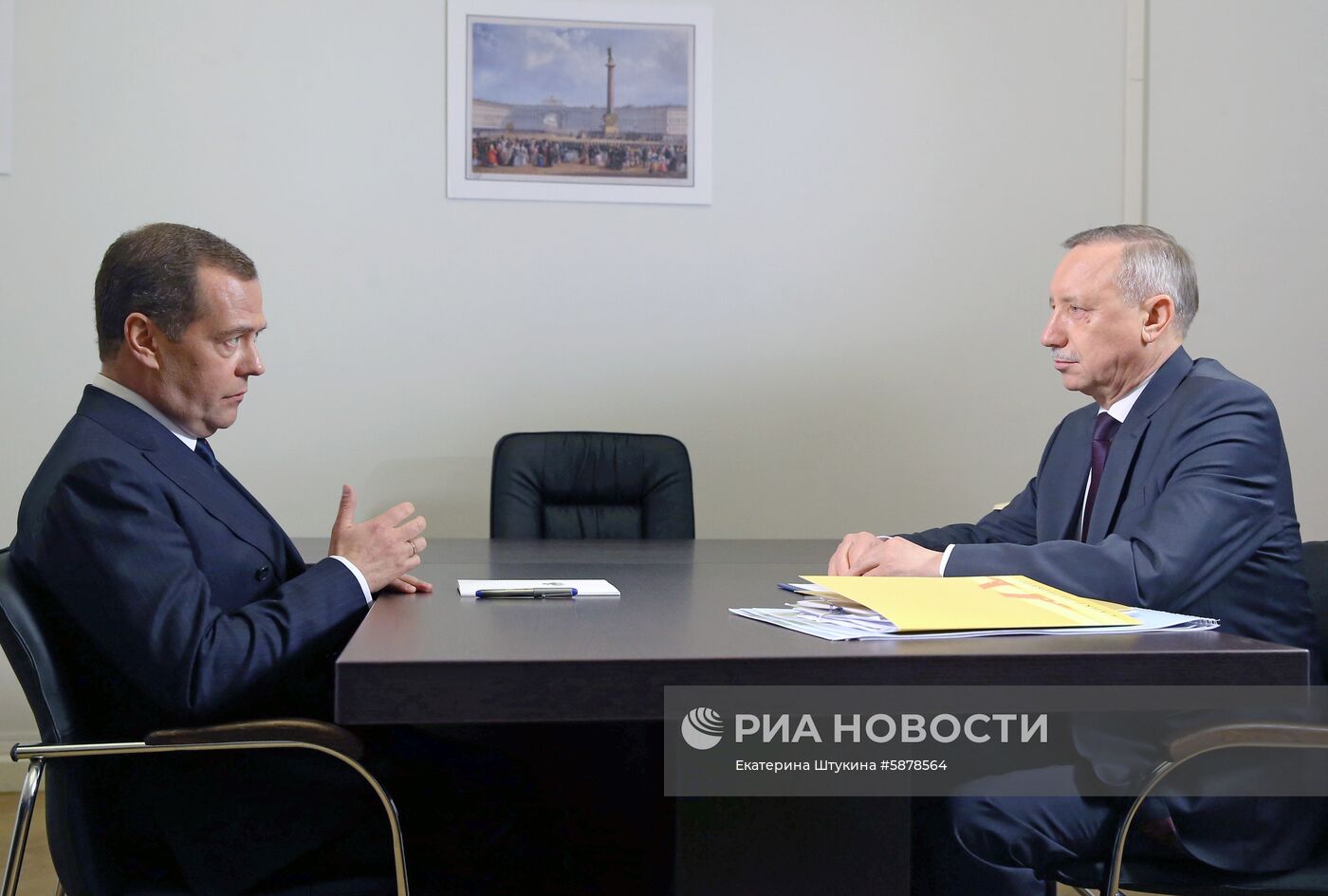 Рабочая поездка премьер-министра РФ Д. Медведева в Санкт-Петербург