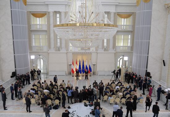 Встреча президента РФ В. Путина с президентом Австрии А. ван дер Белленом