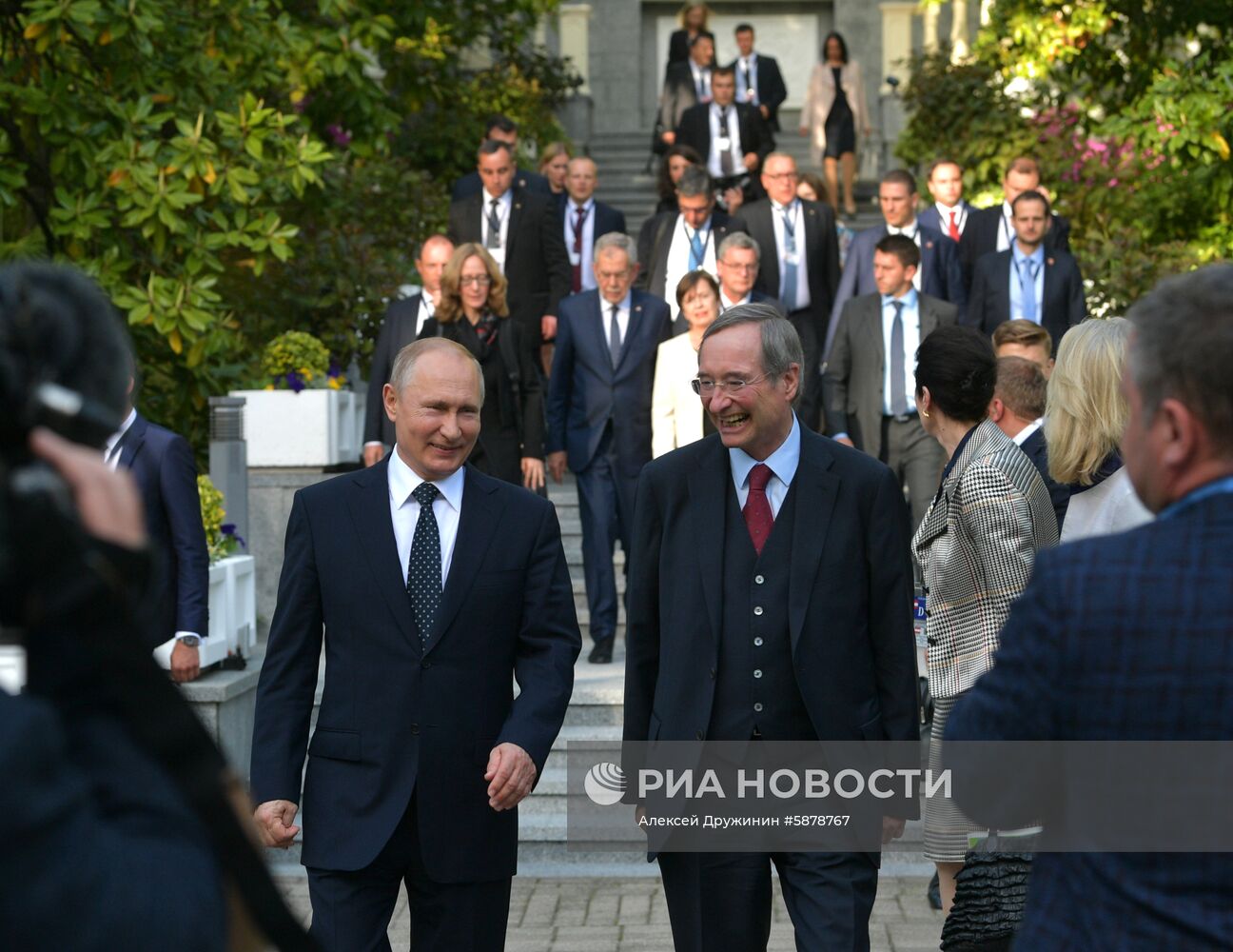 Встреча президента РФ В. Путина с президентом Австрии А. ван дер Белленом
