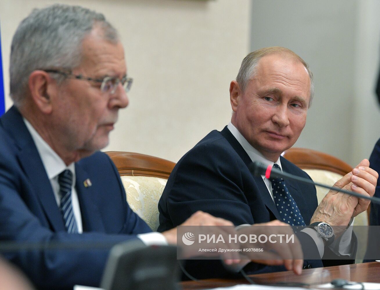 Встреча президента РФ В. Путина с президентом Австрии А. ван дер Белленом