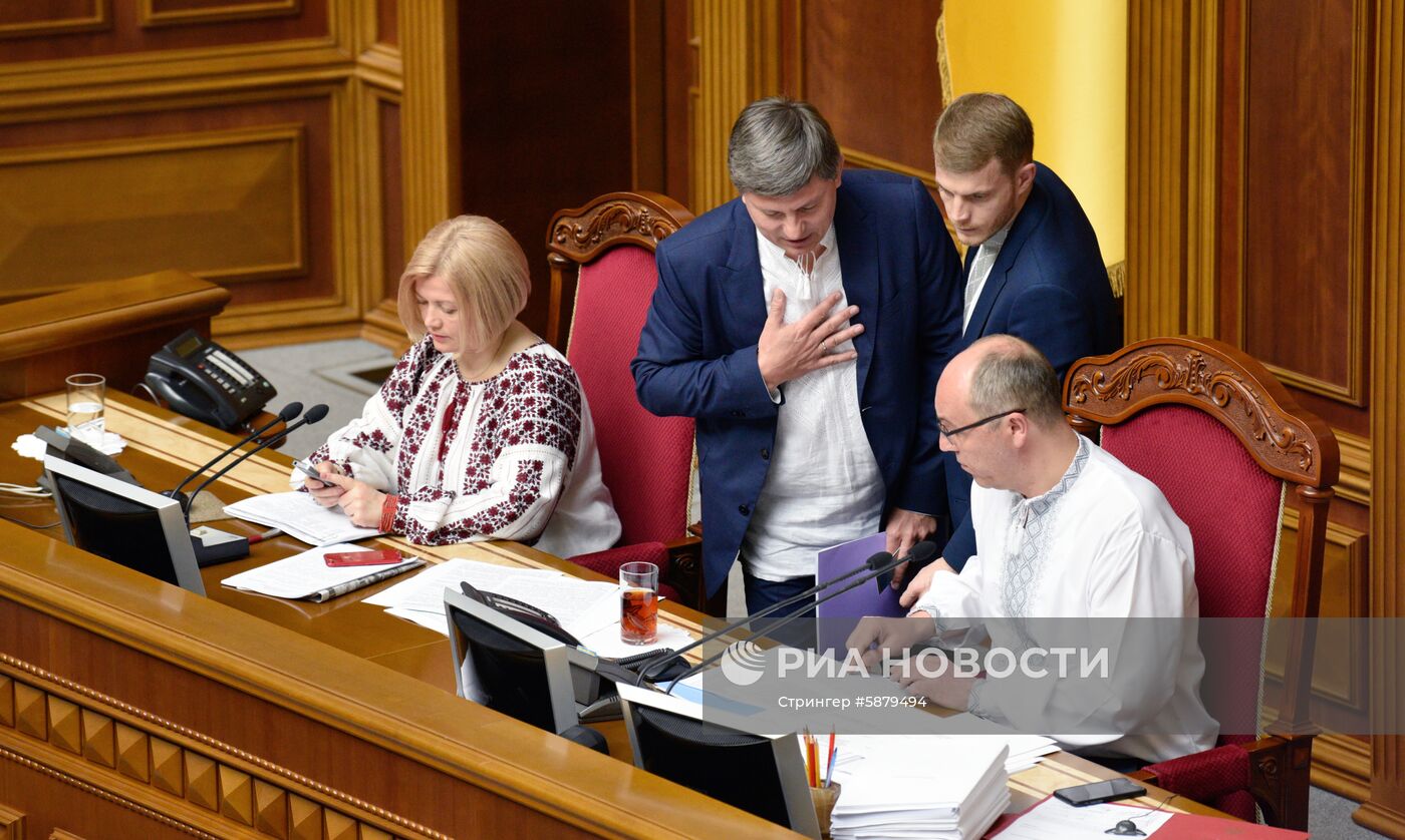 Заседание Верховной рады Украины