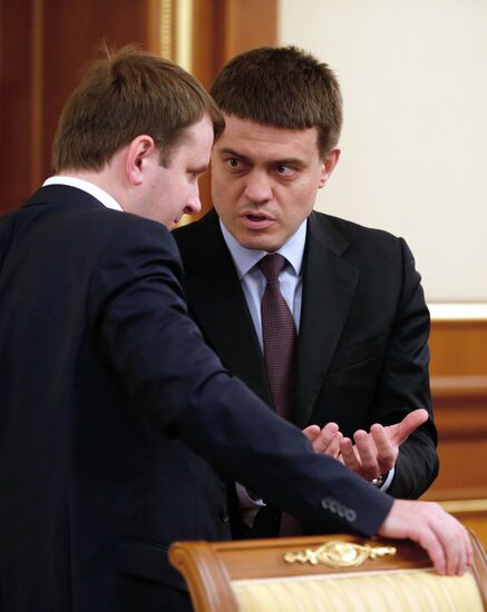 Премьер-министр РФ Д. Медведев провел заседание правительства РФ