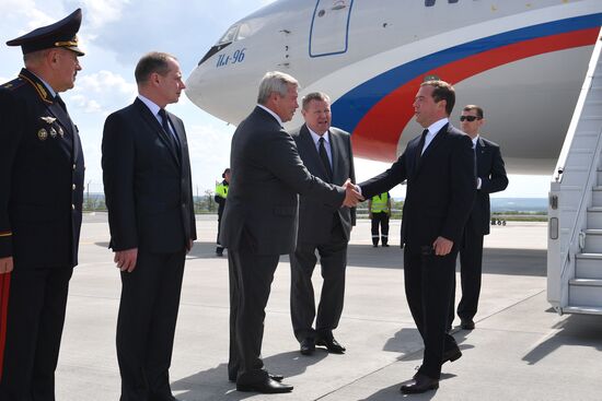 Рабочая поездка премьер-министра РФ Д. Медведева в Ростовскую область 
