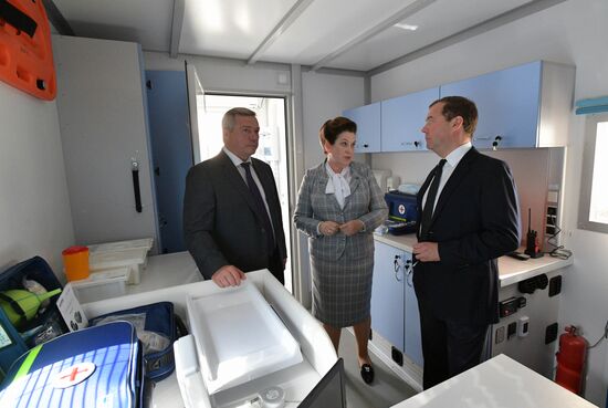 Рабочая поездка премьер-министра РФ Д. Медведева в Ростовскую область 