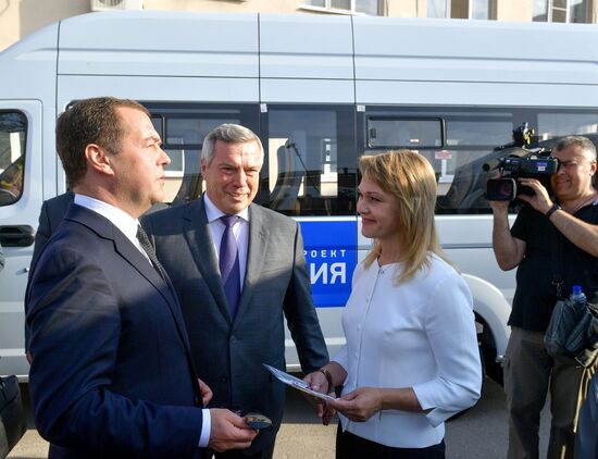 Рабочая поездка премьер-министра РФ Д. Медведева в Ростовскую область 