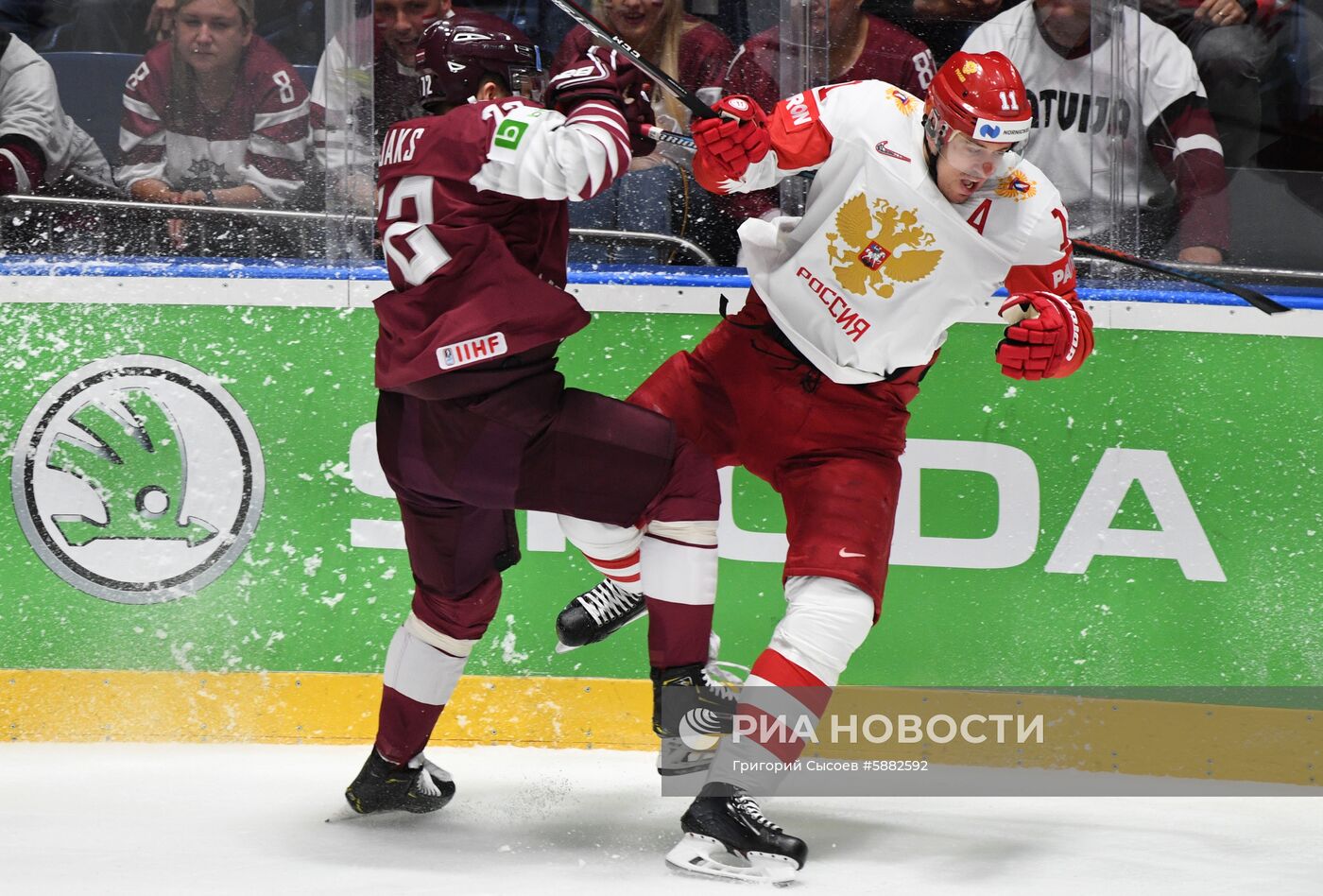 Хоккей. Чемпионат мира. Матч Латвия - Россия