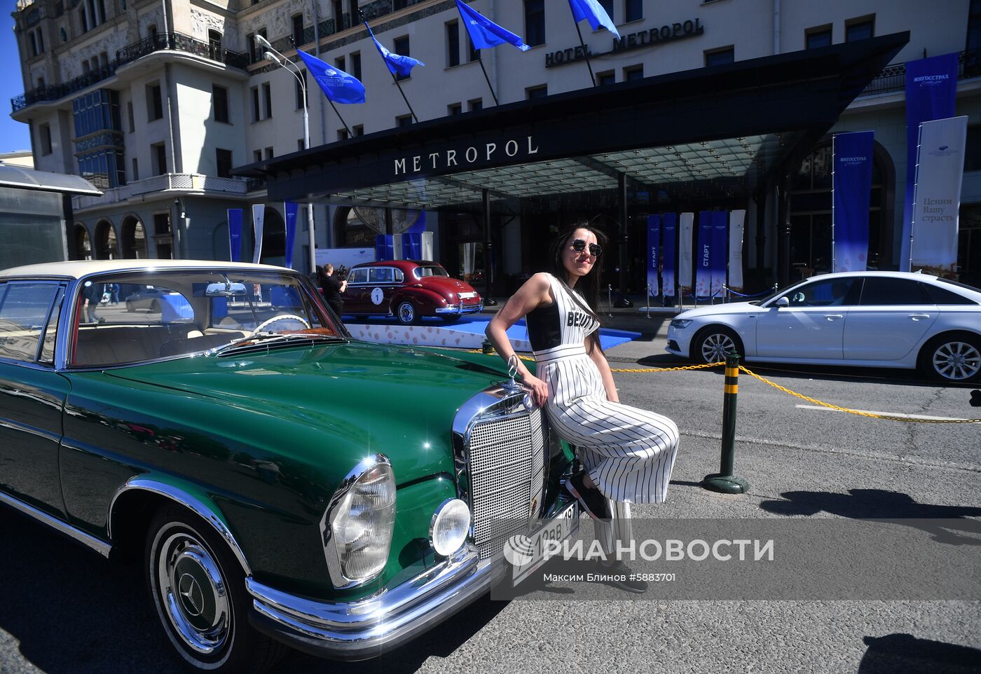 Ралли классических ретро-автомобилей в Москве