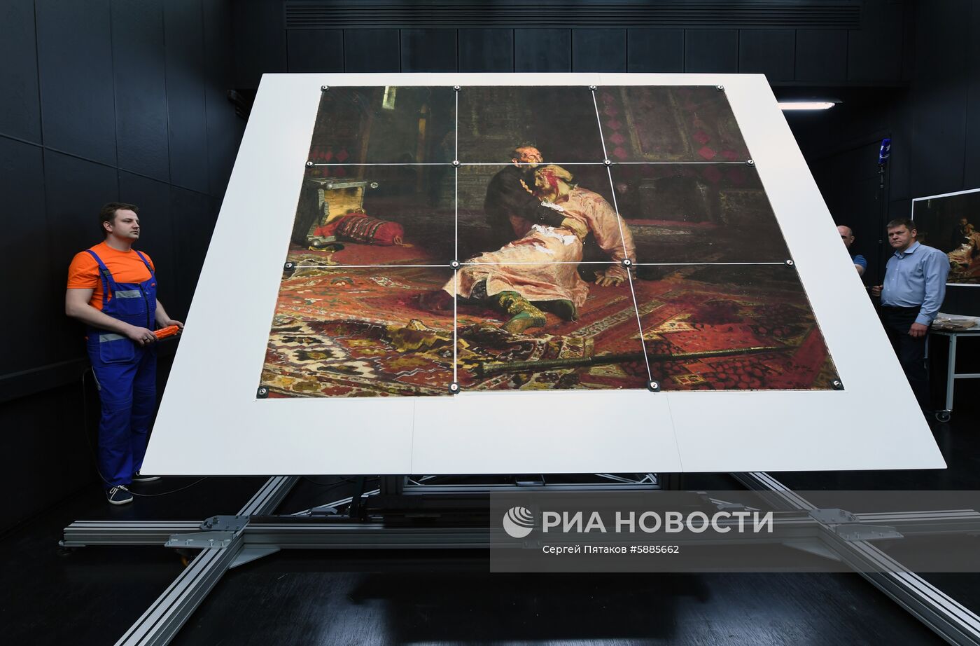 Реставрация картины "Иван Грозный и сын его Иван 16 ноября 1581 года"