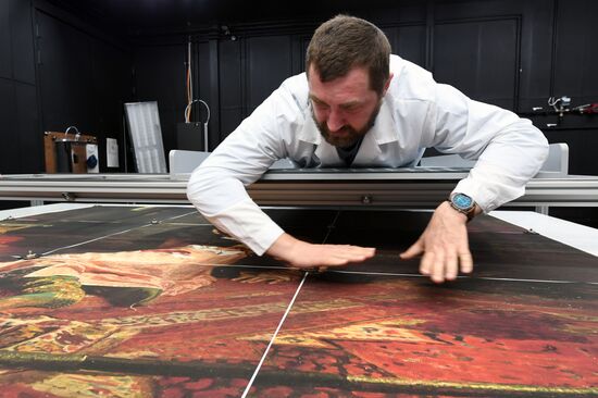 Реставрация картины "Иван Грозный и сын его Иван 16 ноября 1581 года"