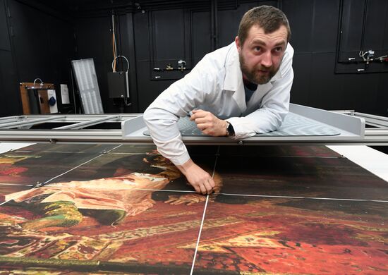 Реставрация картины "Иван Грозный и сын его Иван 16 ноября 1581 года"