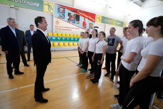 Рабочая поездка премьер-министра РФ Д. Медведева в Центральный федеральный округ