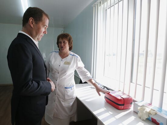 Рабочая поездка премьер-министра РФ Д. Медведева в Центральный федеральный округ