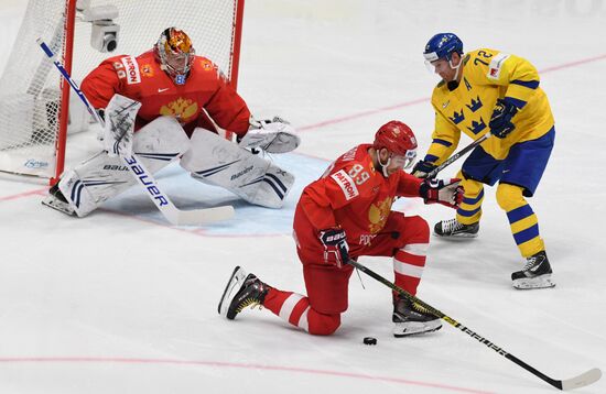 Хоккей. Чемпионат мира. Матч Швеция - Россия