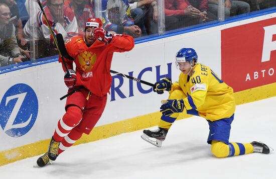 Хоккей. Чемпионат мира. Матч Швеция - Россия