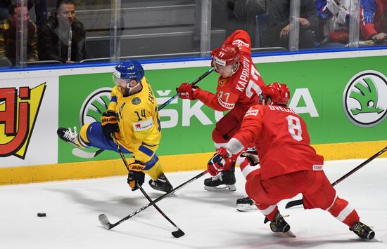 Хоккей. Чемпионат мира. Матч Швеция - Россия