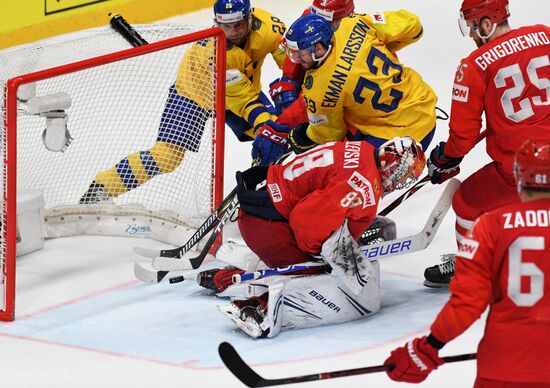 Хоккей. Чемпионат мира. Матч Швеция - Россия