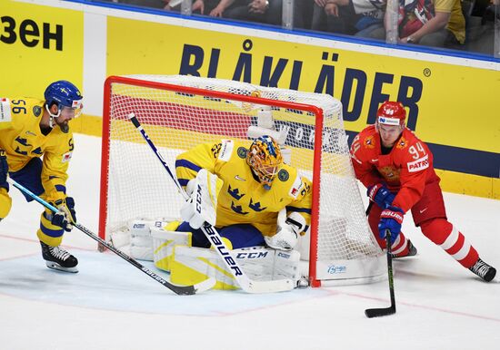 Хоккей. Чемпионат мира. Матч Швеция - Россия