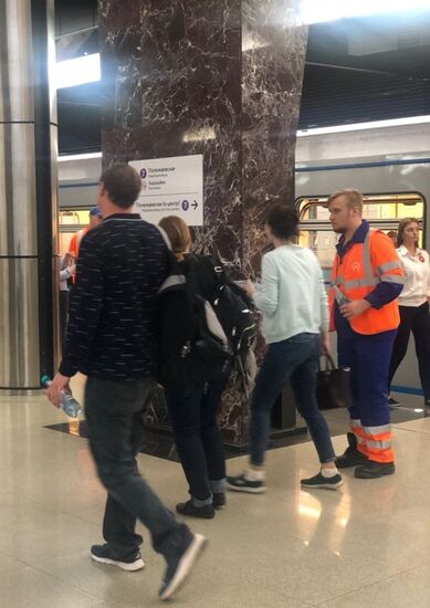 Сбой в движении поездов в московском метрополитене