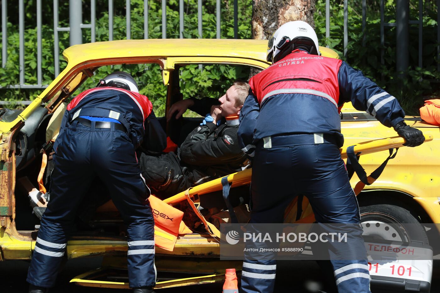 Учения в пожарно-спасательном центре