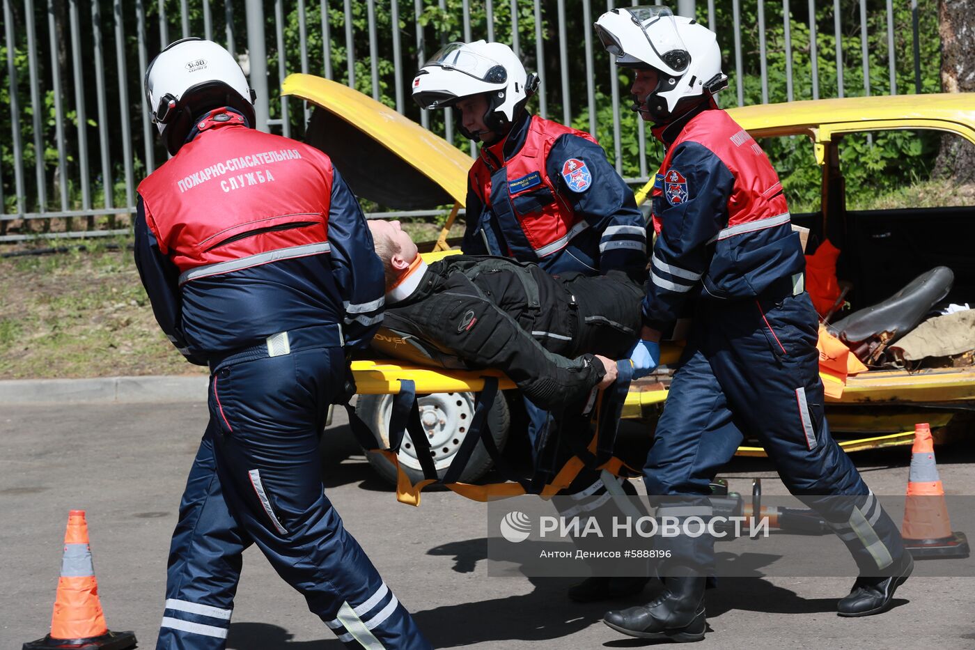 Учения в пожарно-спасательном центре