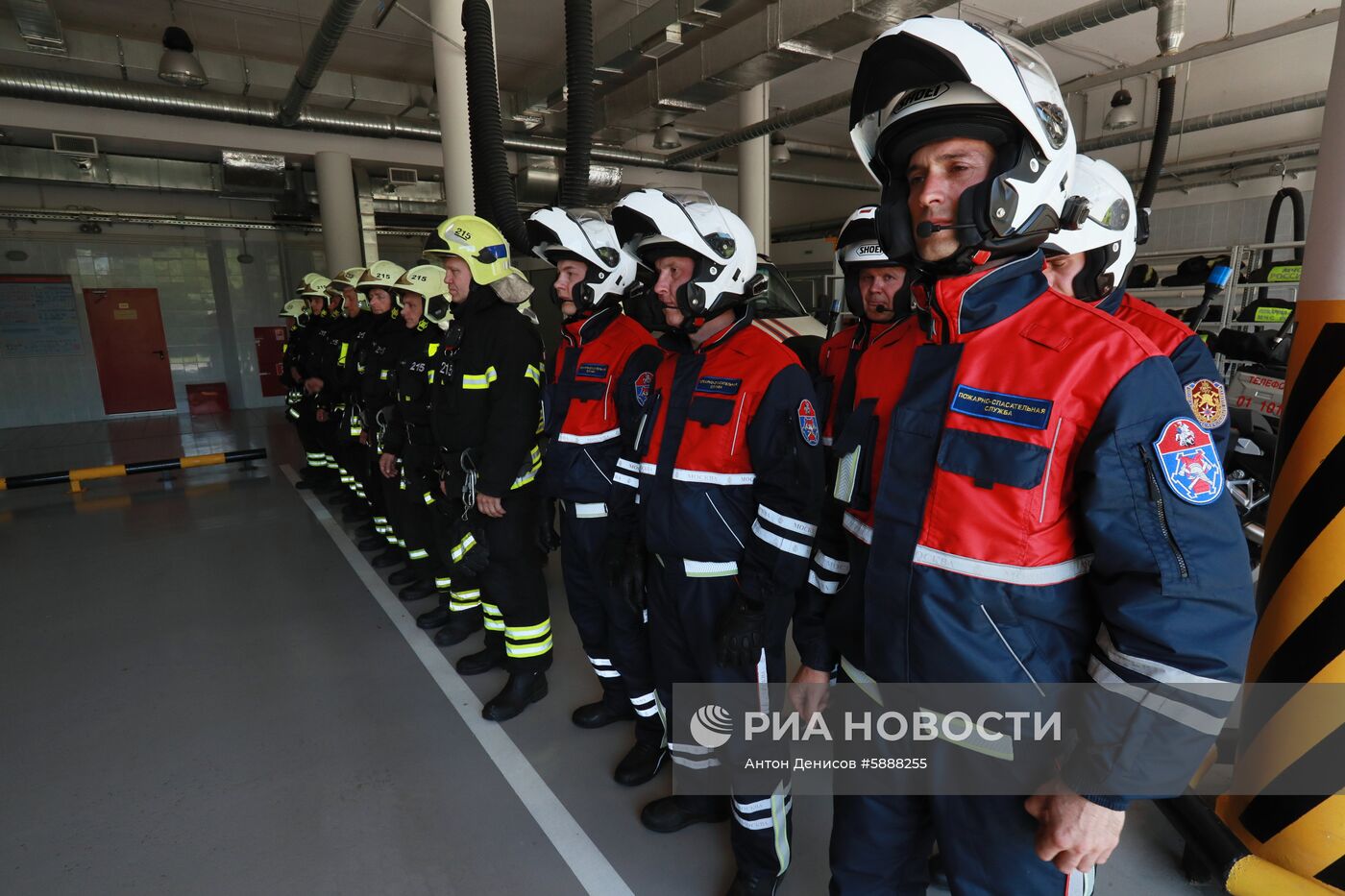 Учения в пожарно-спасательном центре