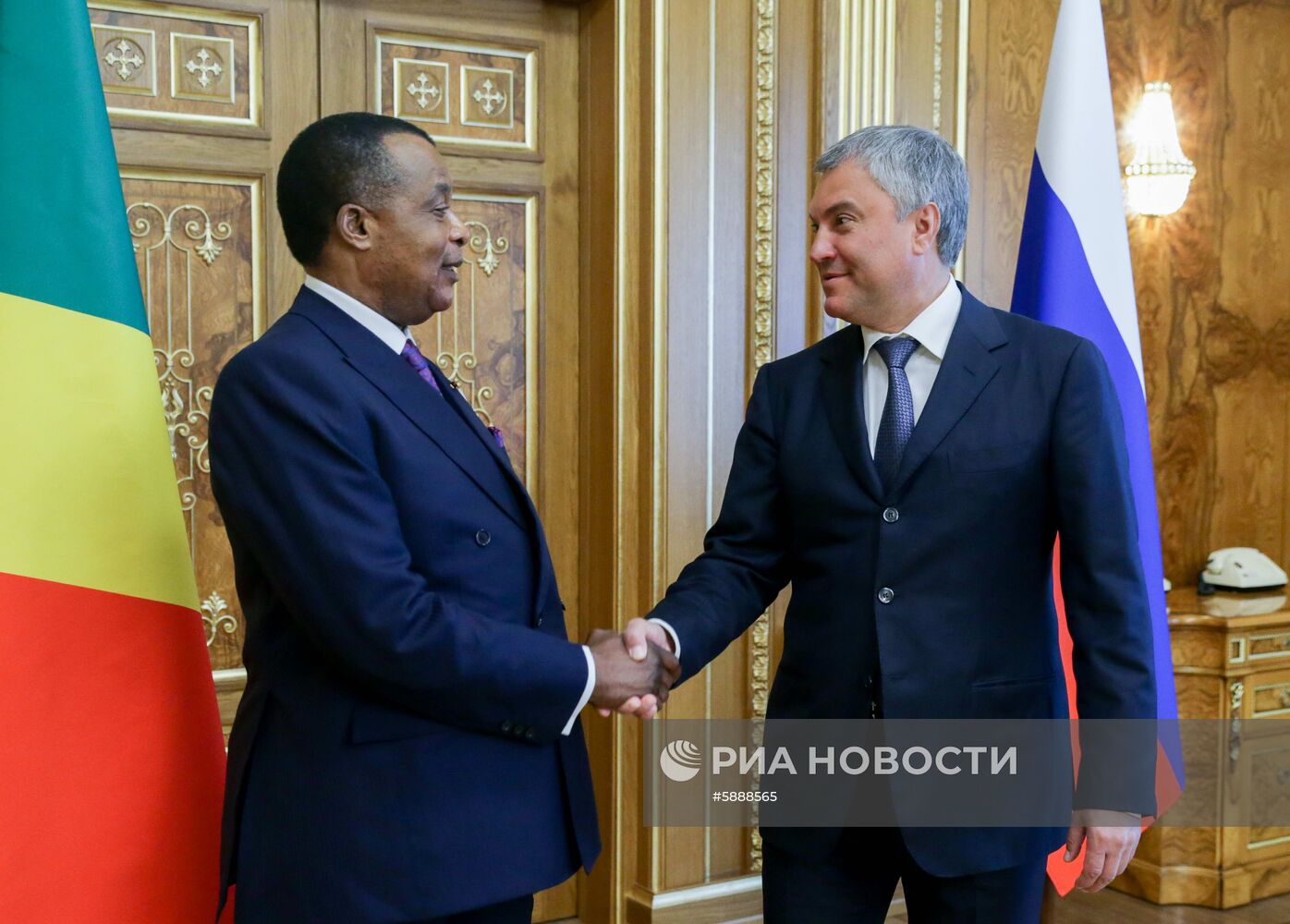 Выступление президента Конго Дени Сассу-Нгессо на пленарном заседании Госдумы РФ 