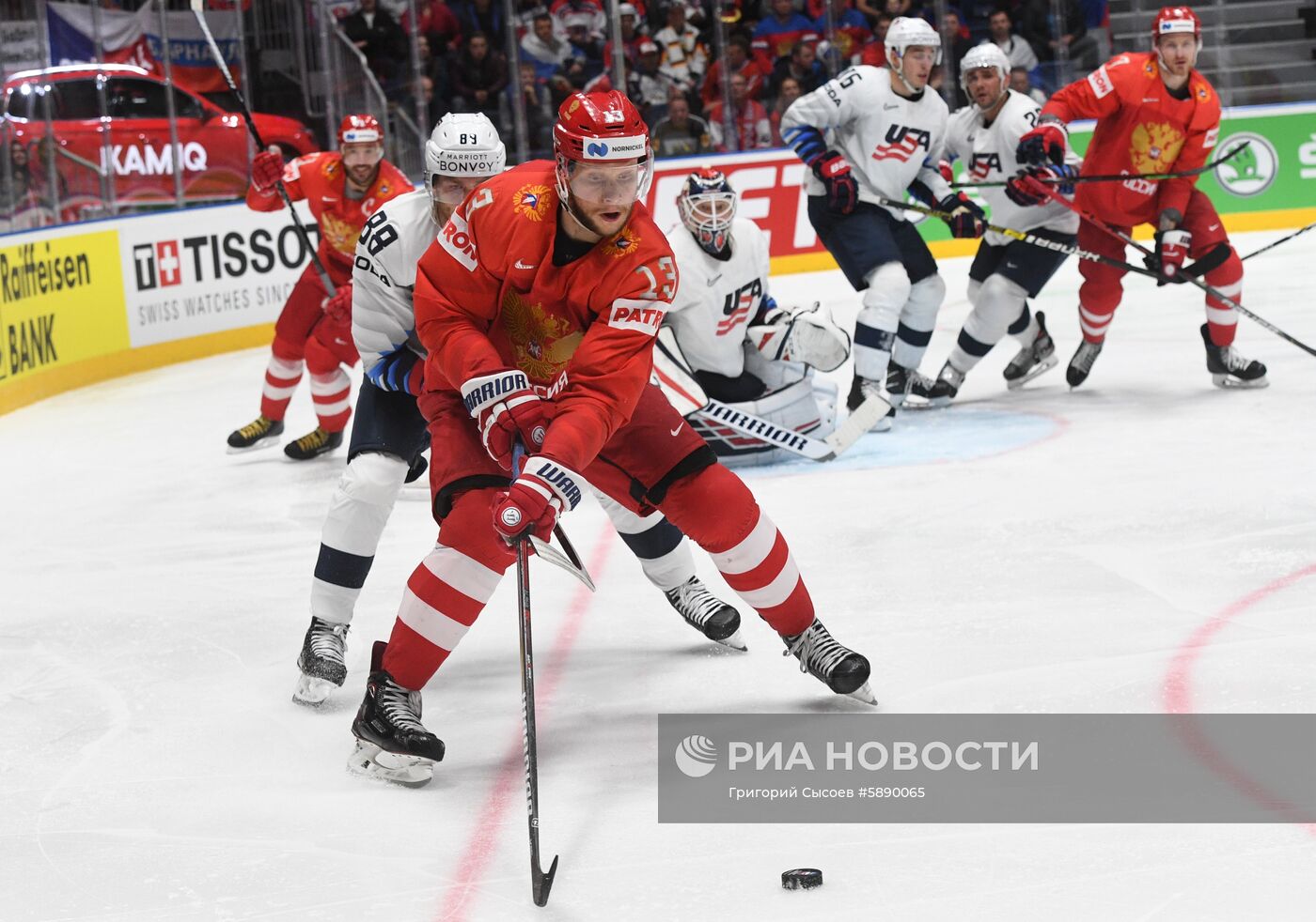 Хоккей. Чемпионат мира. Матч Россия - США