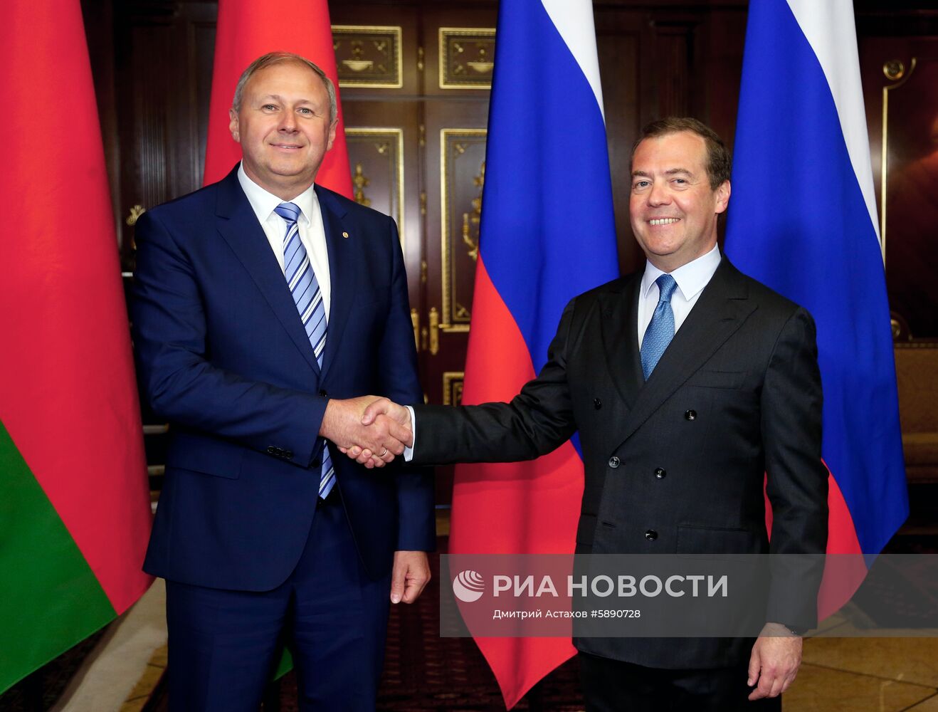 Премьер-министр РФ Д. Медведев встретился с премьер-министром Белоруссии