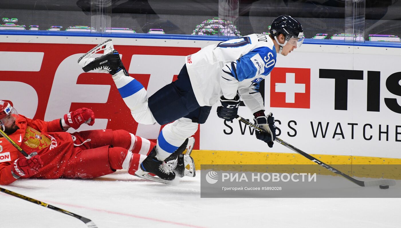 Хоккей. Чемпионат мира. Матч Россия - Финляндия