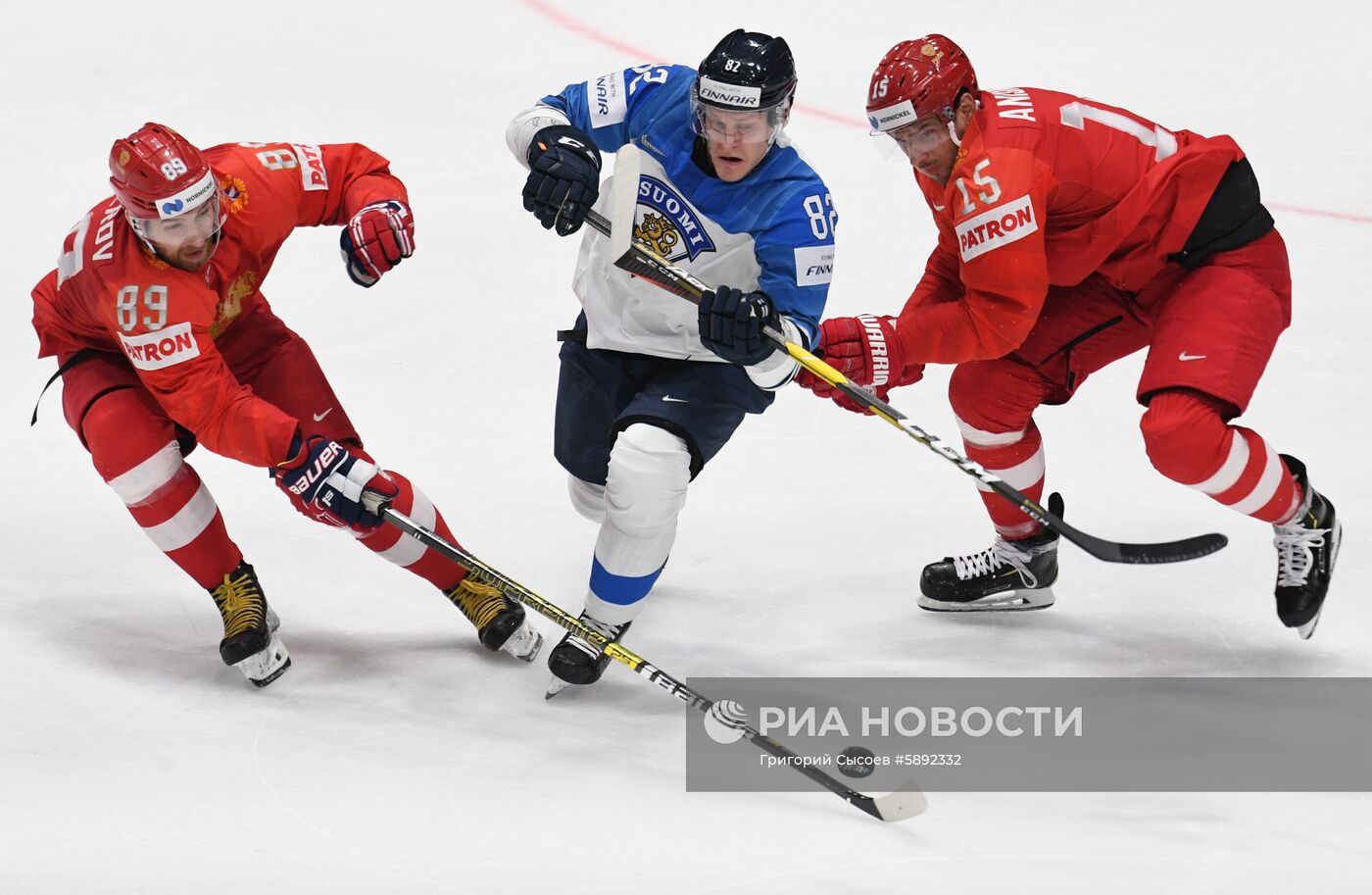 Хоккей. Чемпионат мира. Матч Россия - Финляндия