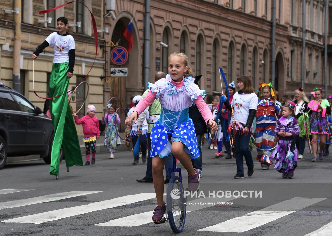 Цирковой парад в Санкт-Петербурге