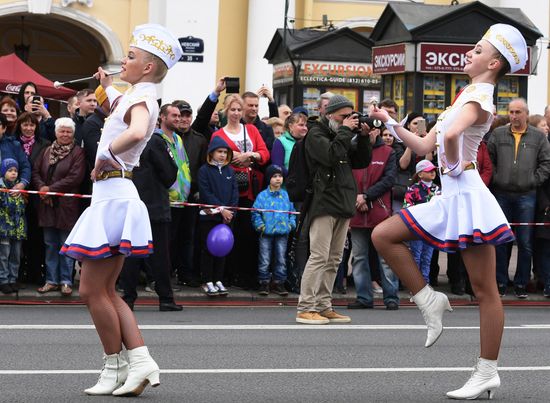 Цирковой парад в Санкт-Петербурге