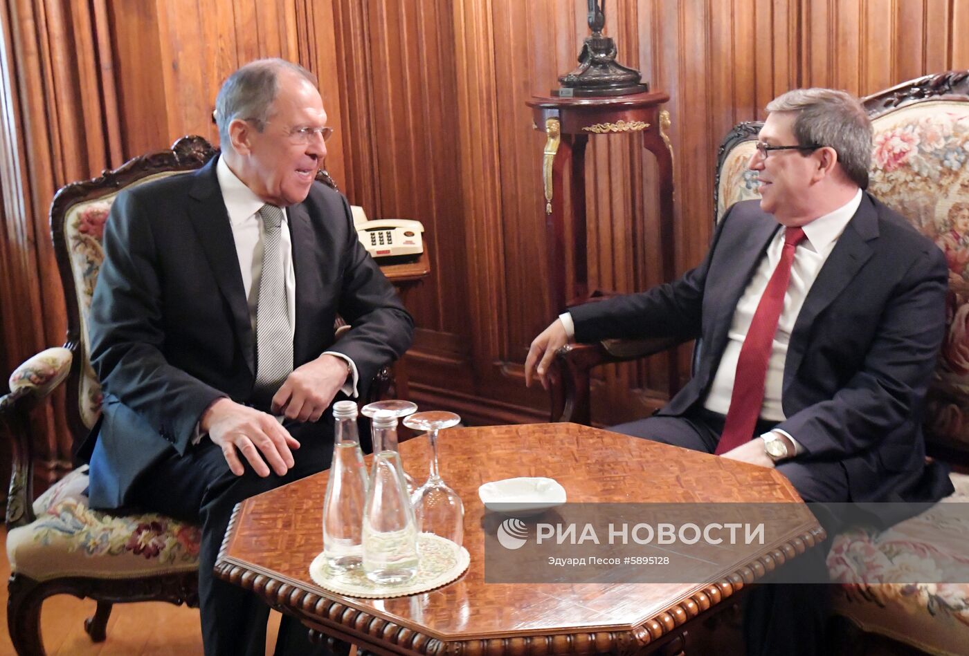 Встреча глав МИД РФ и Кубы С. Лаврова и Б. Родригеса 