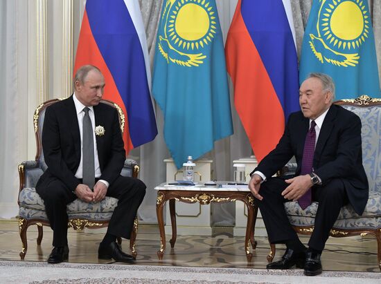 Визит президента РФ В. Путина в Казахстан 