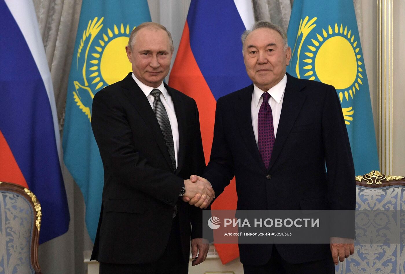 Визит президента РФ В. Путина в Казахстан