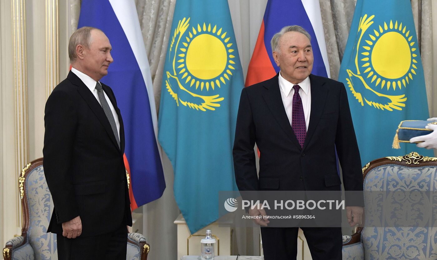 Визит президента РФ В. Путина в Казахстан