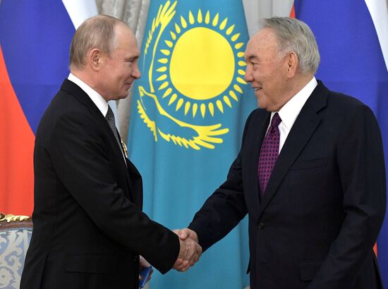 Визит президента РФ В. Путина в Казахстан 