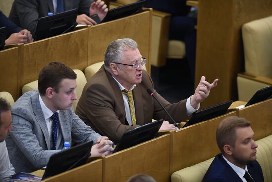 Пленарное заседание Госдумы РФ